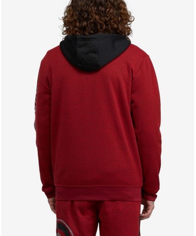 Men's Split It Up Hoodie Red $30.60 Sweatshirt