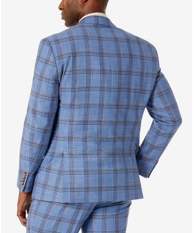 Men's Classic-Fit Wool Blend Suit Jacket Blue $73.80 Suits