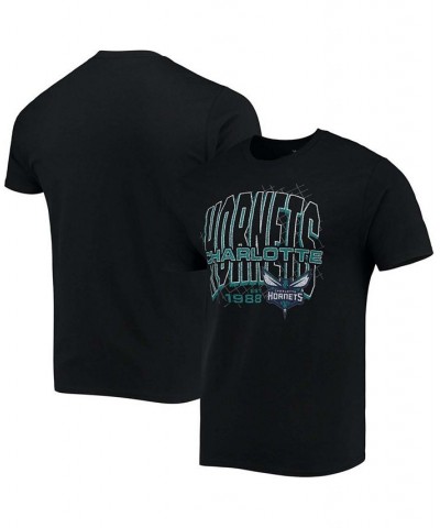 Men's Black Charlotte Hornets Playground T-shirt $16.20 T-Shirts