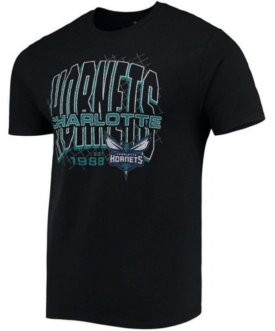 Men's Black Charlotte Hornets Playground T-shirt $16.20 T-Shirts