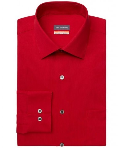 Men's Stain Shield Regular Fit Dress Shirt Red $16.88 Dress Shirts