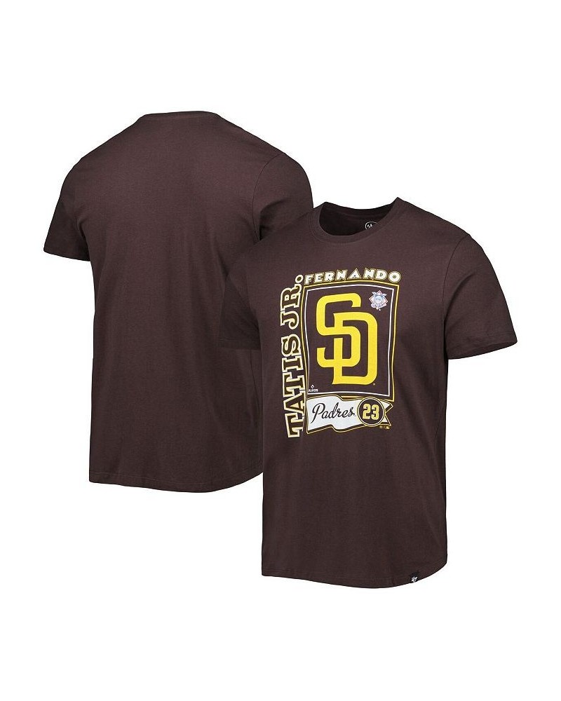 Men's '47 Fernando Tatis Jr. Brown San Diego Padres Super Rival Player T-shirt $25.95 T-Shirts