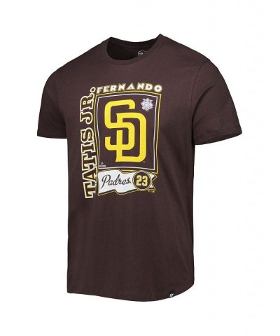 Men's '47 Fernando Tatis Jr. Brown San Diego Padres Super Rival Player T-shirt $25.95 T-Shirts