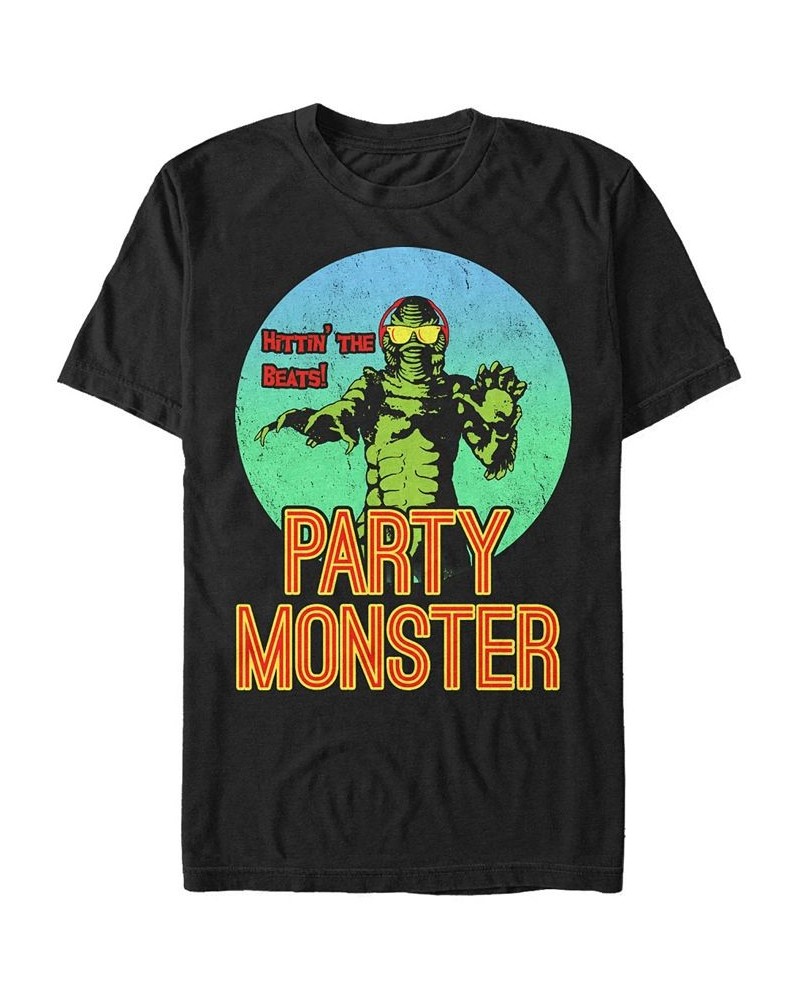 Universal Monsters Men's Creature From the Black Lagoon Party Monster Short Sleeve T-Shirt Black $19.24 T-Shirts