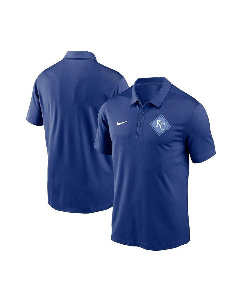 Men's Royal Kansas City Royals Diamond Icon Franchise Performance Polo Shirt $27.30 Polo Shirts