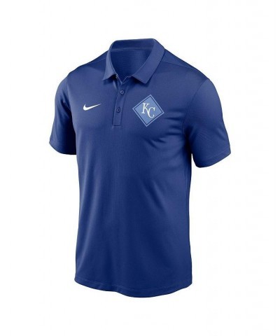 Men's Royal Kansas City Royals Diamond Icon Franchise Performance Polo Shirt $27.30 Polo Shirts