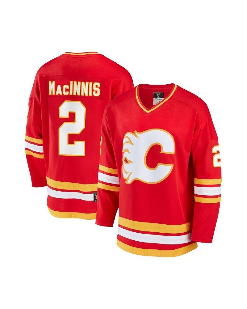 Men's Branded Al Macinnis Red Calgary Flames Breakaway Retired Player Jersey $45.21 Jersey