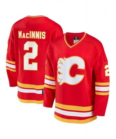 Men's Branded Al Macinnis Red Calgary Flames Breakaway Retired Player Jersey $45.21 Jersey