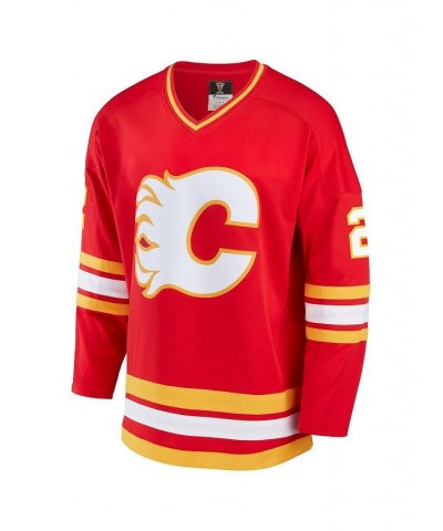 Men's Branded Al Macinnis Red Calgary Flames Breakaway Retired Player Jersey $45.21 Jersey