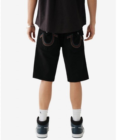 Men's Ricky Multicolor Straight Shorts Black $41.56 Shorts