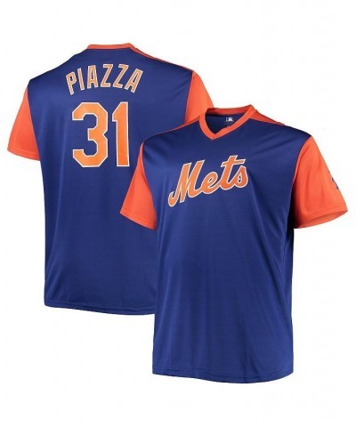 Men's Mike Piazza Royal, Orange New York Mets Cooperstown Collection Big and Tall Player Replica Jersey $33.62 Jersey