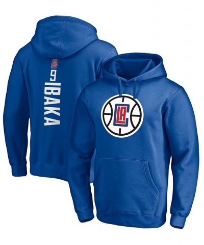 Men's Serge Ibaka Royal LA Clippers Playmaker Name and Number Pullover Hoodie $33.65 Sweatshirt