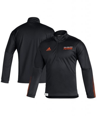 Men's Black Philadelphia Flyers Primeblue Quarter-Zip Jacket $33.00 Jackets