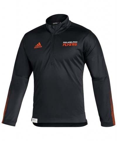 Men's Black Philadelphia Flyers Primeblue Quarter-Zip Jacket $33.00 Jackets