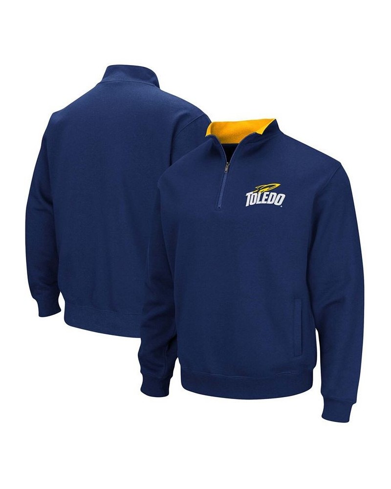 Men's Navy Toledo Rockets Tortugas Logo Quarter-Zip Jacket $27.25 Sweatshirt