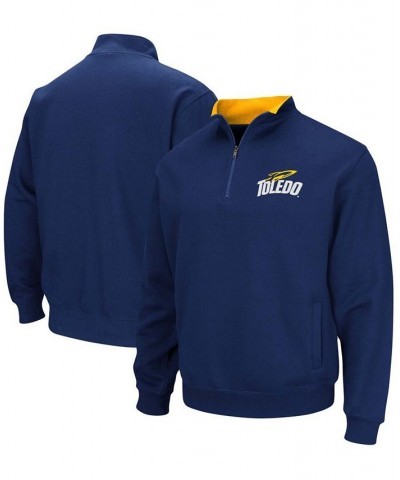 Men's Navy Toledo Rockets Tortugas Logo Quarter-Zip Jacket $27.25 Sweatshirt