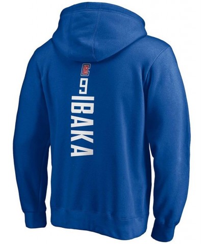 Men's Serge Ibaka Royal LA Clippers Playmaker Name and Number Pullover Hoodie $33.65 Sweatshirt