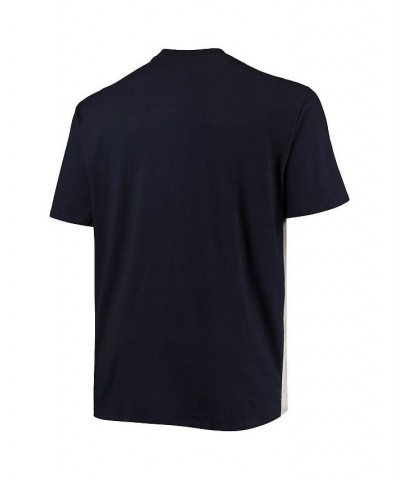 Men's Navy, Heathered Gray Chicago Bears Big & Tall Color Block T-shirt $23.64 T-Shirts