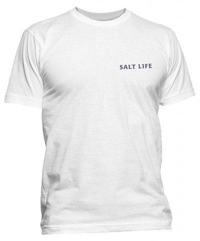 Men's Salt Life Salt Honor Graphic T-Shirt White $17.34 T-Shirts