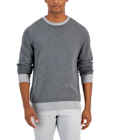 Men's Herringbone Sweater Black $18.66 Sweaters