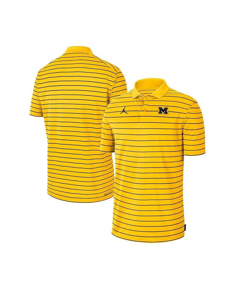 Men's Maize Michigan Wolverines 2022 Early Season Coaches Performance Polo Shirt $40.49 Polo Shirts