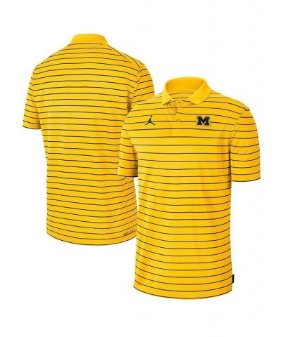 Men's Maize Michigan Wolverines 2022 Early Season Coaches Performance Polo Shirt $40.49 Polo Shirts