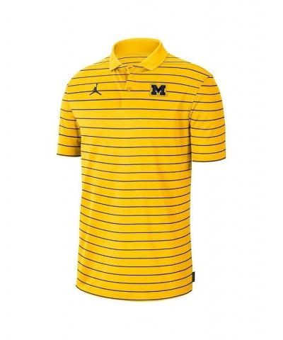 Men's Maize Michigan Wolverines 2022 Early Season Coaches Performance Polo Shirt $40.49 Polo Shirts