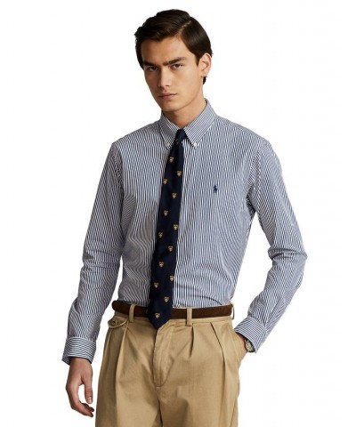 Men's Classic-Fit Striped Stretch Poplin Shirt PD01 $60.75 Shirts