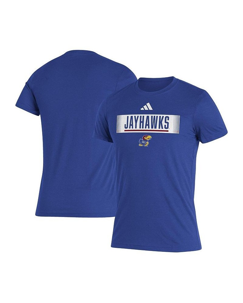 Men's Royal Kansas Jayhawks Wordmark Tri-Blend T-shirt $24.74 T-Shirts