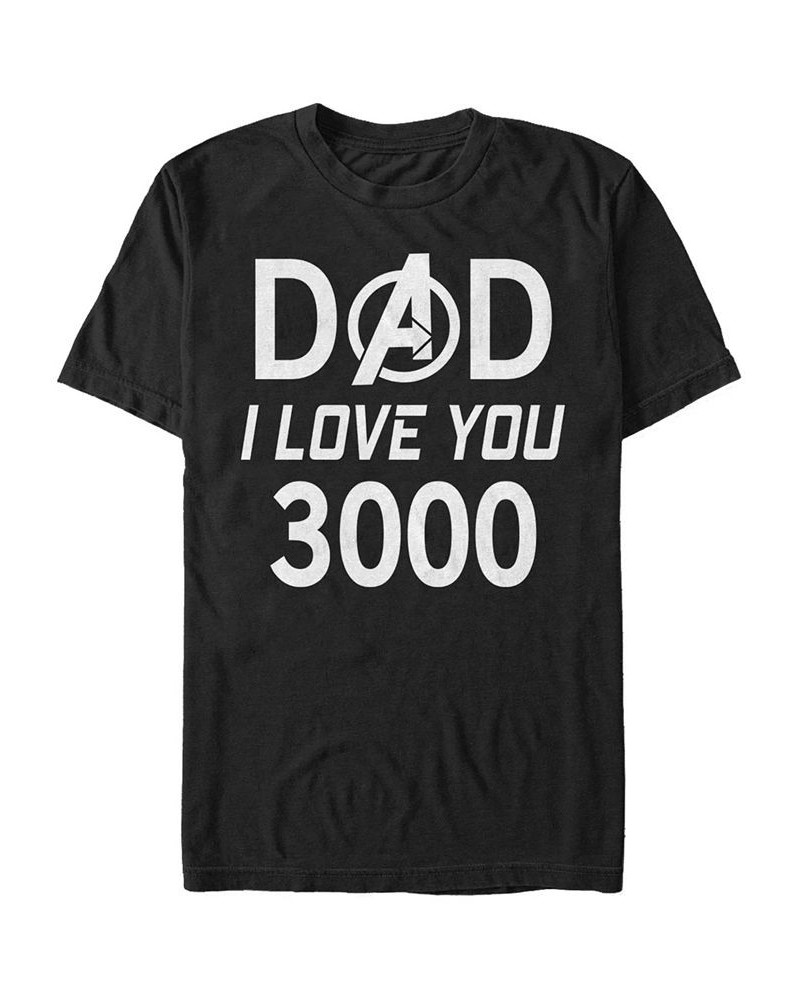 Marvel Men's Avengers Endgame I Love You 3000 Dad, Short Sleeve T-shirt Black $17.84 T-Shirts