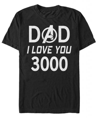 Marvel Men's Avengers Endgame I Love You 3000 Dad, Short Sleeve T-shirt Black $17.84 T-Shirts