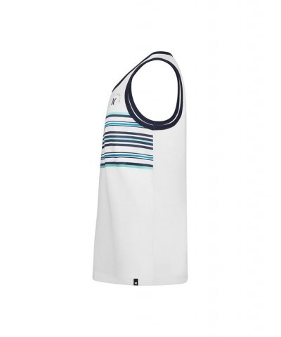 Men's Stripe Tank White $20.88 T-Shirts