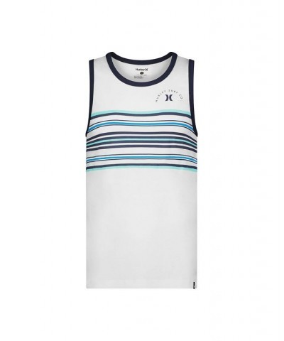 Men's Stripe Tank White $20.88 T-Shirts