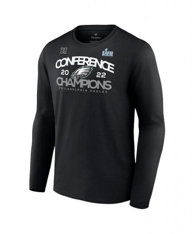 Men's Branded Black Philadelphia Eagles 2022 NFC Champions Shadow Cast Long Sleeve T-shirt $24.00 T-Shirts