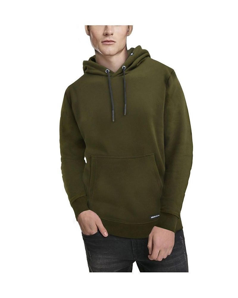 Men's Fleece Pullover Hoodie Green $24.94 Sweatshirt