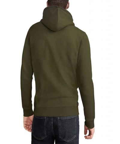 Men's Fleece Pullover Hoodie Green $24.94 Sweatshirt