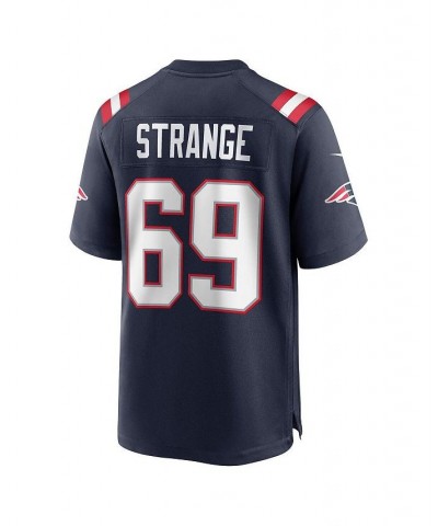 Men's Cole Strange Navy New England Patriots 2022 NFL Draft First Round Pick Game Jersey $65.80 Jersey