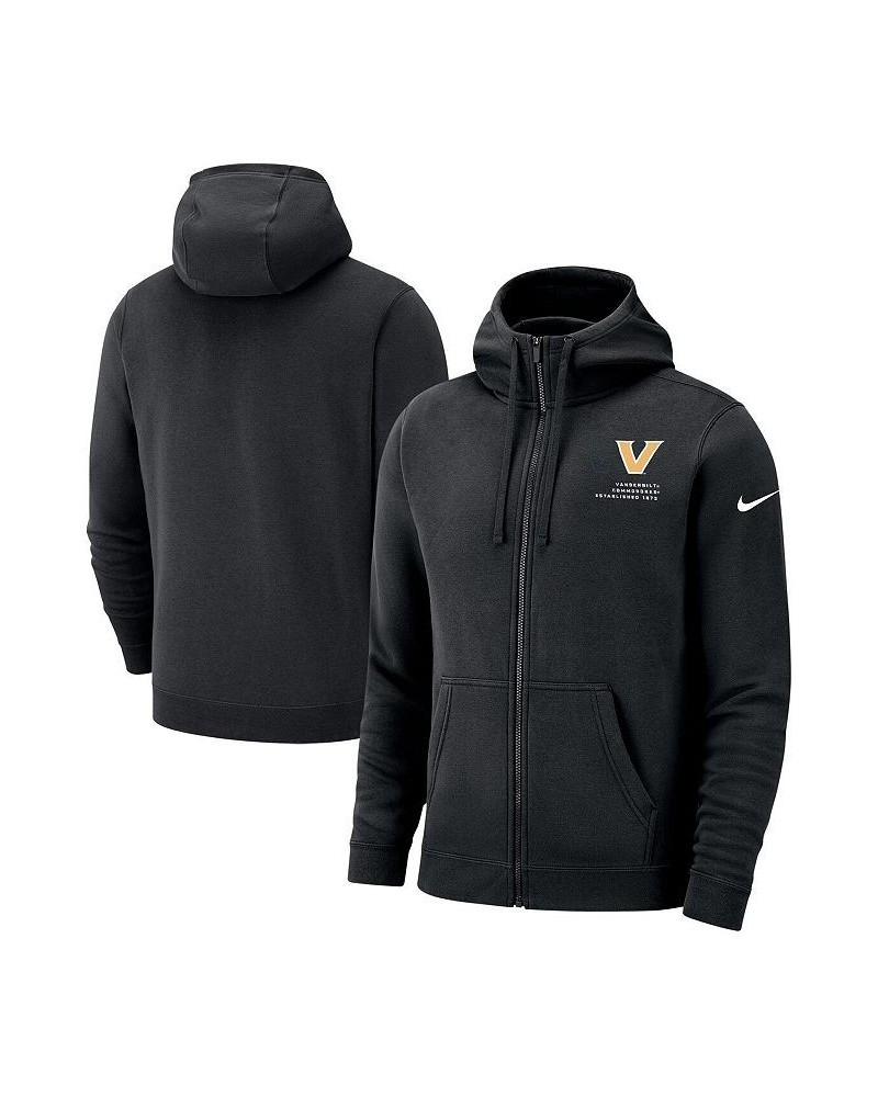 Men's Black Vanderbilt Commodores Club Full-Zip Hoodie $42.50 Sweatshirt