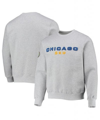 Men's Heathered Gray Chicago Sky Pullover Sweatshirt $45.00 Sweatshirt