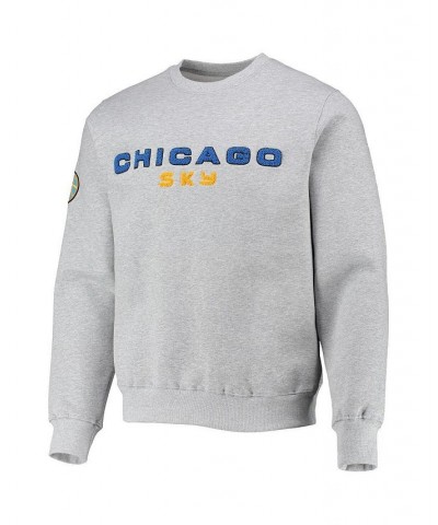 Men's Heathered Gray Chicago Sky Pullover Sweatshirt $45.00 Sweatshirt