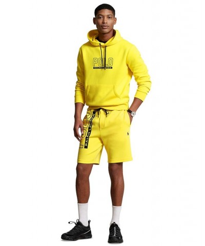 Men's Logo Cotton-Blend Hooded Sweatshirt Yellow $56.88 Sweatshirt