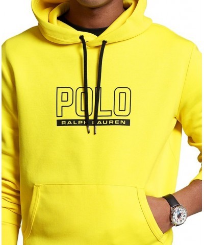 Men's Logo Cotton-Blend Hooded Sweatshirt Yellow $56.88 Sweatshirt