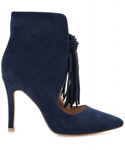 Women's Cameron Stiletto Booties Navy $45.50 Shoes