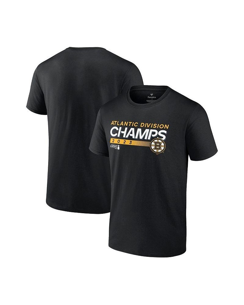 Men's Branded Black Boston Bruins 2023 Atlantic Division Champions T-shirt $25.64 T-Shirts