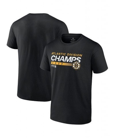 Men's Branded Black Boston Bruins 2023 Atlantic Division Champions T-shirt $25.64 T-Shirts