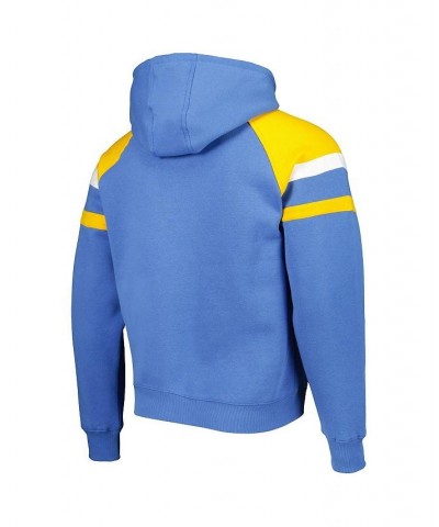 Men's Powder Blue Los Angeles Chargers Draft Fleece Raglan Pullover Hoodie $47.70 Sweatshirt