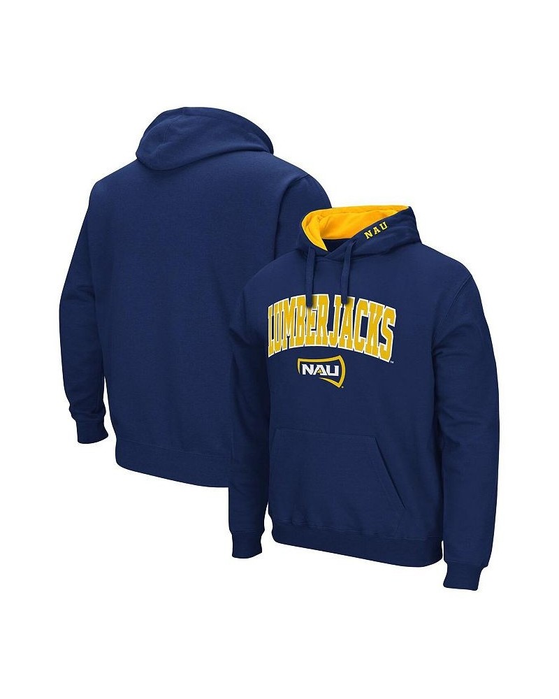 Men's Navy Northern Arizona Lumberjacks Arch and Logo Pullover Hoodie $32.44 Sweatshirt