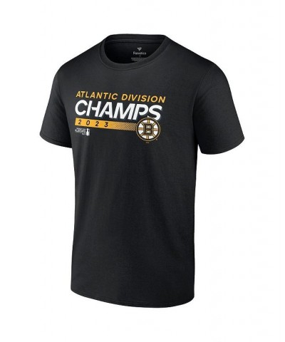 Men's Branded Black Boston Bruins 2023 Atlantic Division Champions T-shirt $25.64 T-Shirts