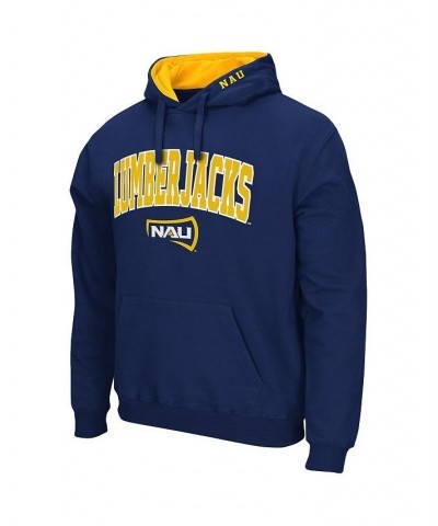 Men's Navy Northern Arizona Lumberjacks Arch and Logo Pullover Hoodie $32.44 Sweatshirt