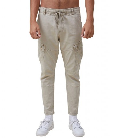 Men's Military-Inspired Cargo Pants Tan/Beige $32.20 Pants